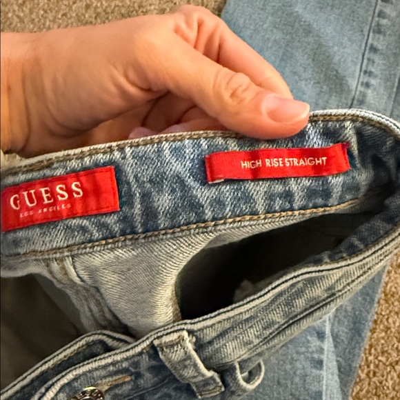 Guess High Rise Straight Jeans - Picture 2 of 6